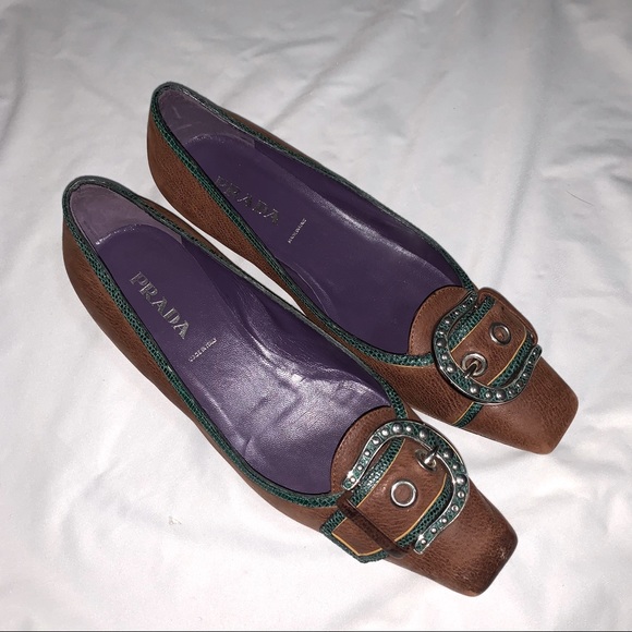 🥿 Prada Calzature Donna Square-toed Kitten Heel - Picture 4 of 6